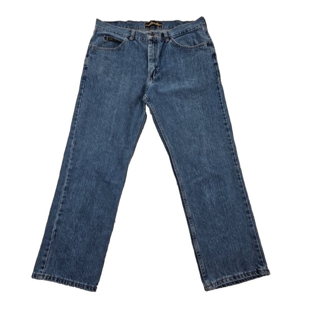 Lee Jeans Men's 38x29 Regular Fit Straight Leg 2008960 Superior Comfort Med Wash